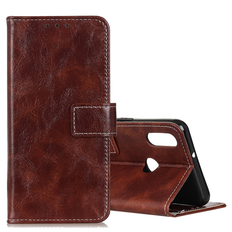 For Galaxy M10s Retro Crazy Horse Texture Horizontal Flip Leather Case with Holder & Card Slots & Photo Frame & Wallet
