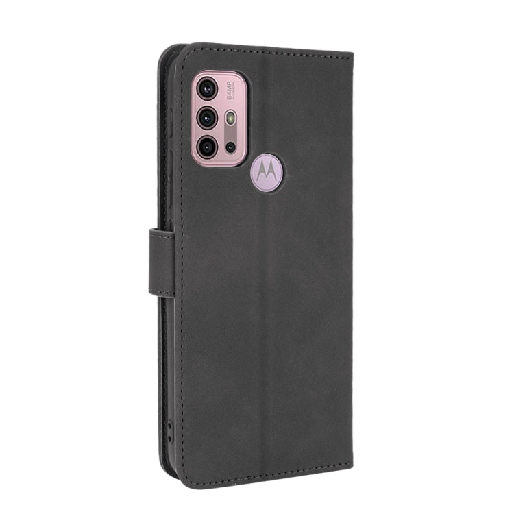 For Motorola Moto G30 / G10 Solid Color Skin Feel Magnetic Buckle Horizontal Flip Calf Texture PU Leather Case with Holder & Card Slots & Wallet