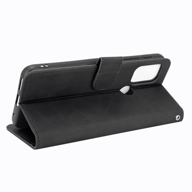 For Motorola Moto G30 / G10 Solid Color Skin Feel Magnetic Buckle Horizontal Flip Calf Texture PU Leather Case with Holder & Card Slots & Wallet