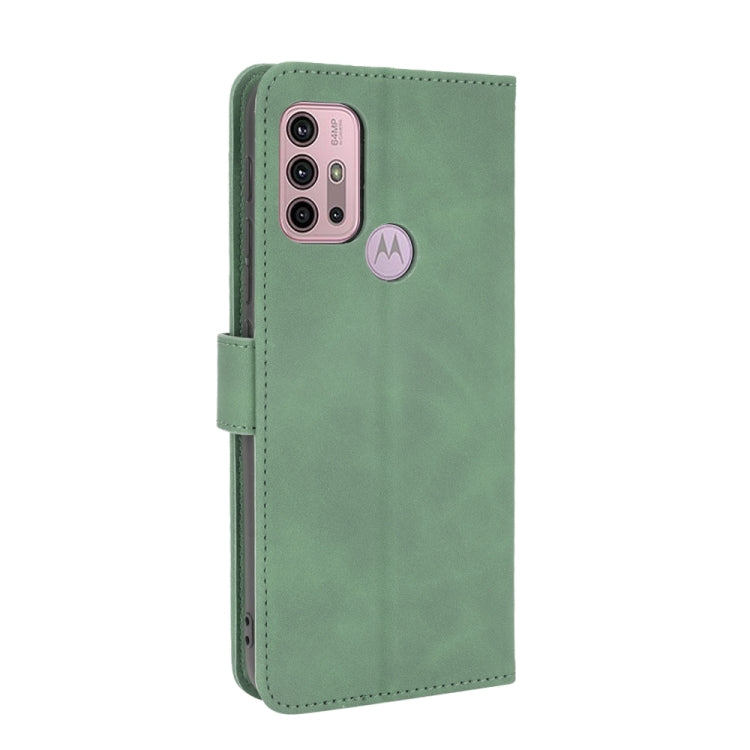 For Motorola Moto G30 / G10 Solid Color Skin Feel Magnetic Buckle Horizontal Flip Calf Texture PU Leather Case with Holder & Card Slots & Wallet