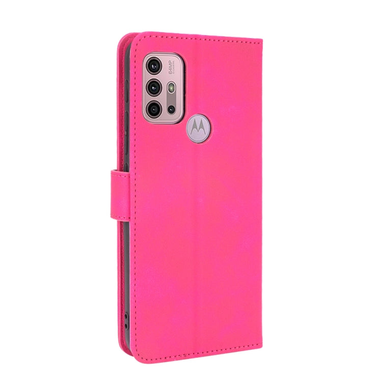 For Motorola Moto G30 / G10 Solid Color Skin Feel Magnetic Buckle Horizontal Flip Calf Texture PU Leather Case with Holder & Card Slots & Wallet