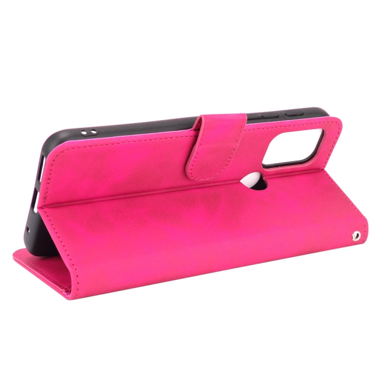 For Motorola Moto G30 / G10 Solid Color Skin Feel Magnetic Buckle Horizontal Flip Calf Texture PU Leather Case with Holder & Card Slots & Wallet