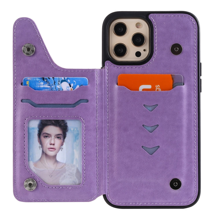For iPhone 12 Pro Max Flower Embossing Pattern Shockproof Protective Case with Holder & Card Slots & Photo Frame