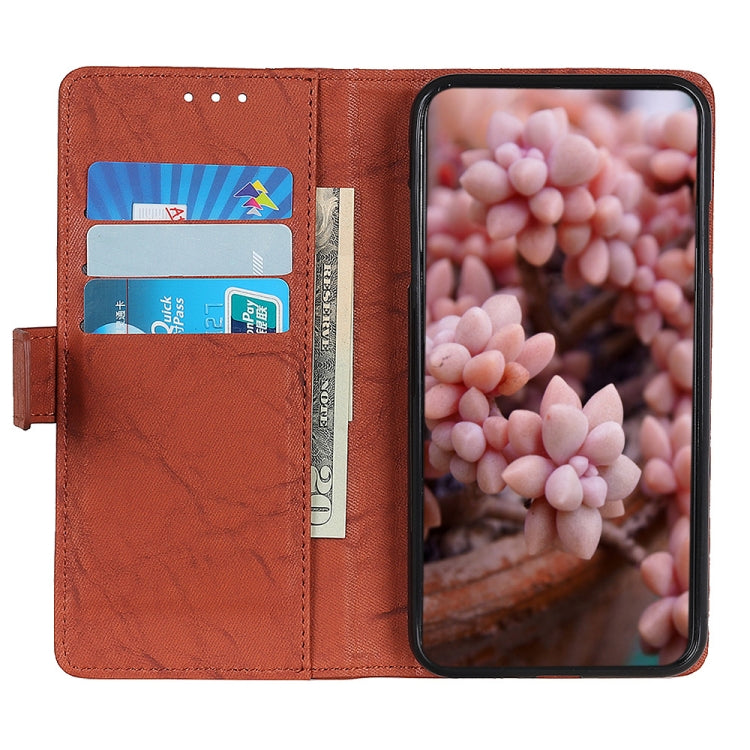 For OPPO A9 (2020) Copper Buckle Retro Crazy Horse Texture Horizontal Flip Leather Case with Holder & Card Slots & Wallet