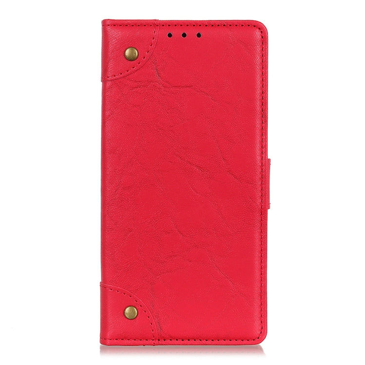 For OPPO A9 (2020) Copper Buckle Retro Crazy Horse Texture Horizontal Flip Leather Case with Holder & Card Slots & Wallet