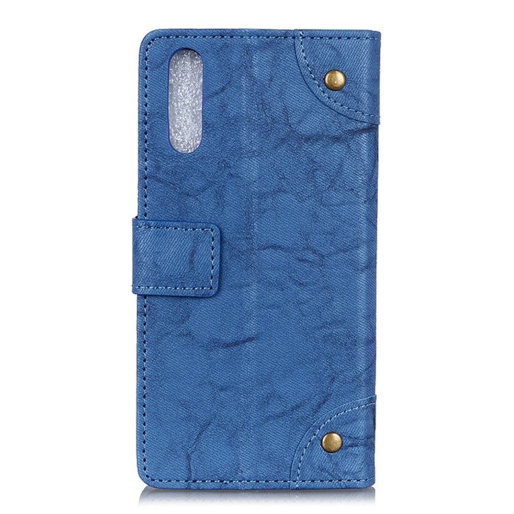 For Galaxy A70s Copper Buckle Retro Crazy Horse Texture Horizontal Flip Leather Case with Holder & Card Slots & Wallet