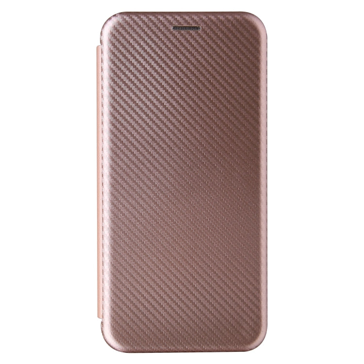 For OPPO A55 5G Carbon Fiber Texture Horizontal Flip TPU + PC + PU Leather Case with Card Slot