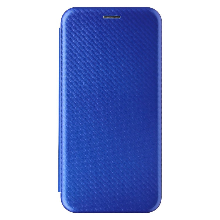 For OPPO A55 5G Carbon Fiber Texture Horizontal Flip TPU + PC + PU Leather Case with Card Slot