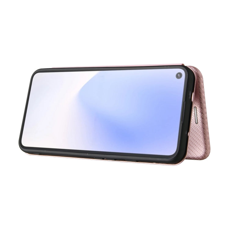 For Google Pixel 5a 5G Carbon Fiber Texture Horizontal Flip TPU + PC + PU Leather Case with Card Slot