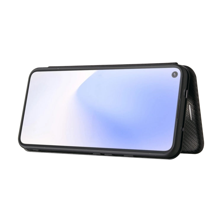 For Google Pixel 5a 5G Carbon Fiber Texture Horizontal Flip TPU + PC + PU Leather Case with Card Slot