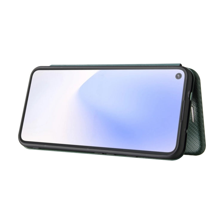For Google Pixel 5a 5G Carbon Fiber Texture Horizontal Flip TPU + PC + PU Leather Case with Card Slot