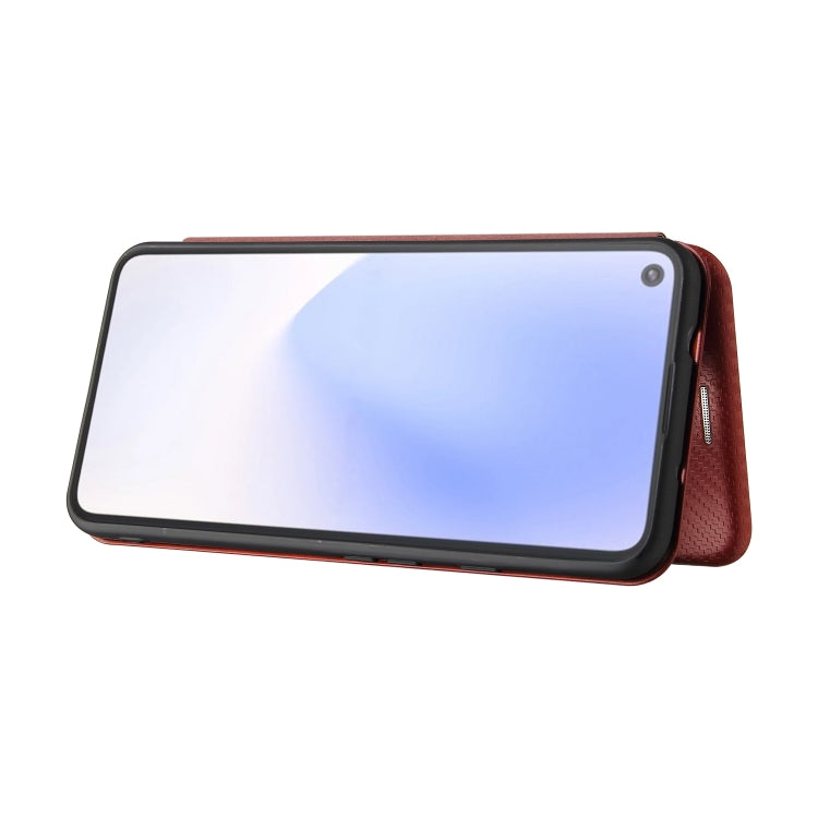 For Google Pixel 5a 5G Carbon Fiber Texture Horizontal Flip TPU + PC + PU Leather Case with Card Slot