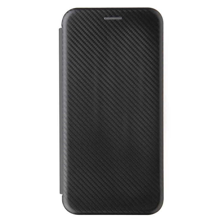 For Samsung Galaxy A02 / M02 Carbon Fiber Texture Horizontal Flip TPU + PC + PU Leather Case with Card Slot
