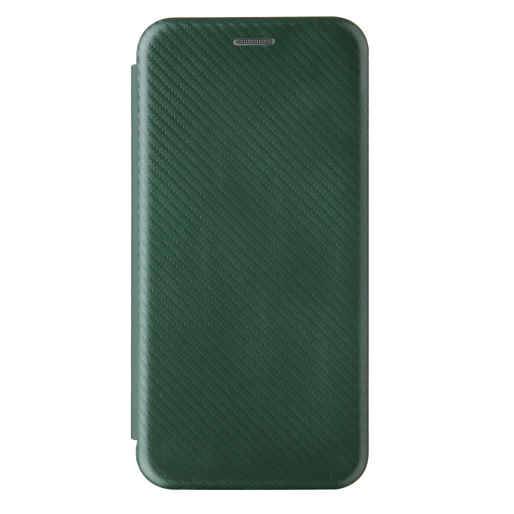 For Samsung Galaxy A02 / M02 Carbon Fiber Texture Horizontal Flip TPU + PC + PU Leather Case with Card Slot