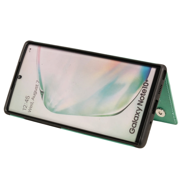 For Samsung Galaxy Note 10 Pro Flower Embossing Pattern Shockproof Protective Case with Holder & Card Slots & Photo Frame