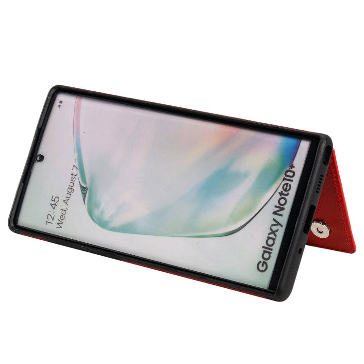 For Samsung Galaxy Note 10 Pro Flower Embossing Pattern Shockproof Protective Case with Holder & Card Slots & Photo Frame