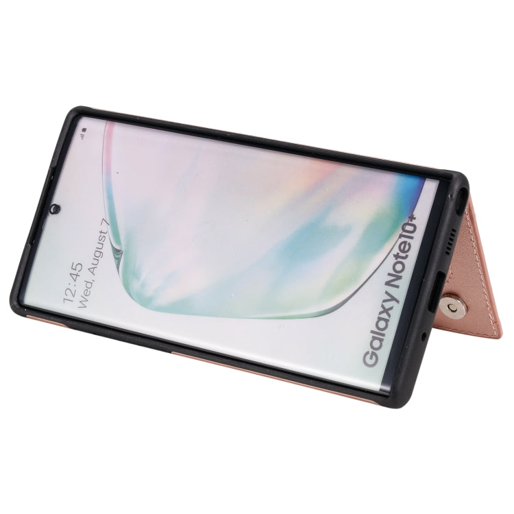 For Samsung Galaxy Note 10 Pro Flower Embossing Pattern Shockproof Protective Case with Holder & Card Slots & Photo Frame