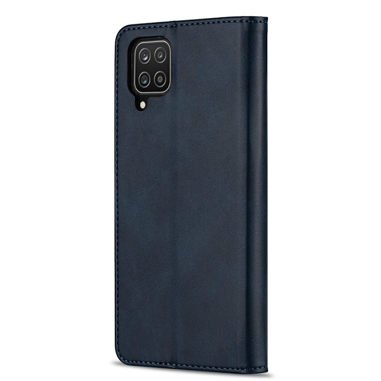 For Samsung Galaxy A12 5G GUSSIM Business Style Horizontal Flip Leather Case with Holder & Card Slots & Wallet