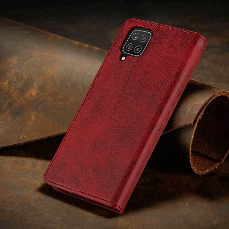For Samsung Galaxy A12 5G GUSSIM Business Style Horizontal Flip Leather Case with Holder & Card Slots & Wallet