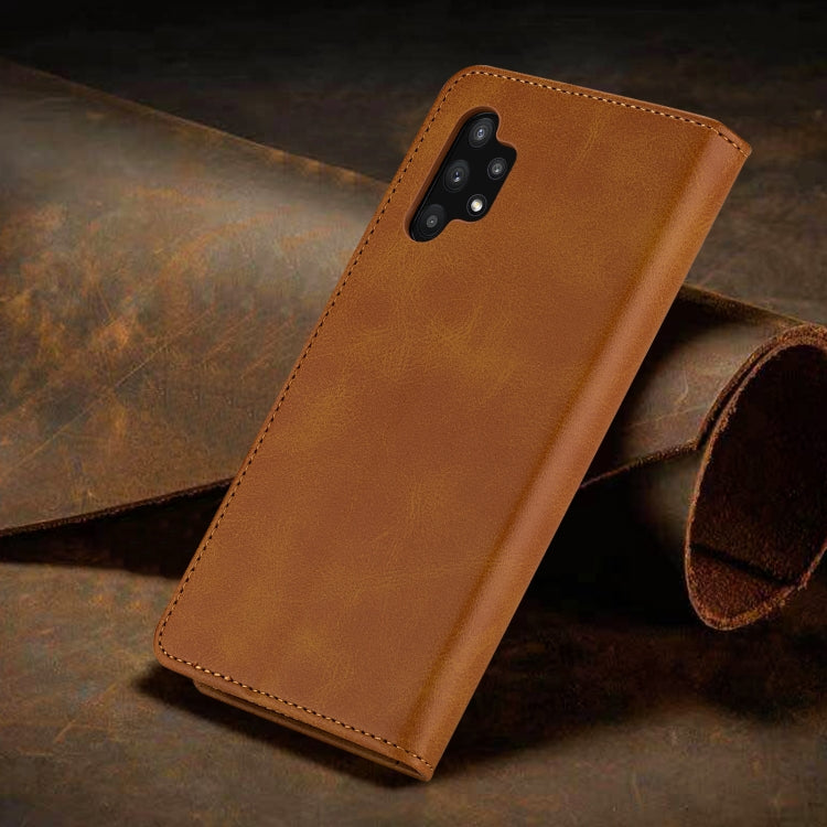 For Samsung Galaxy A32 5G GUSSIM Business Style Horizontal Flip Leather Case with Holder & Card Slots & Wallet
