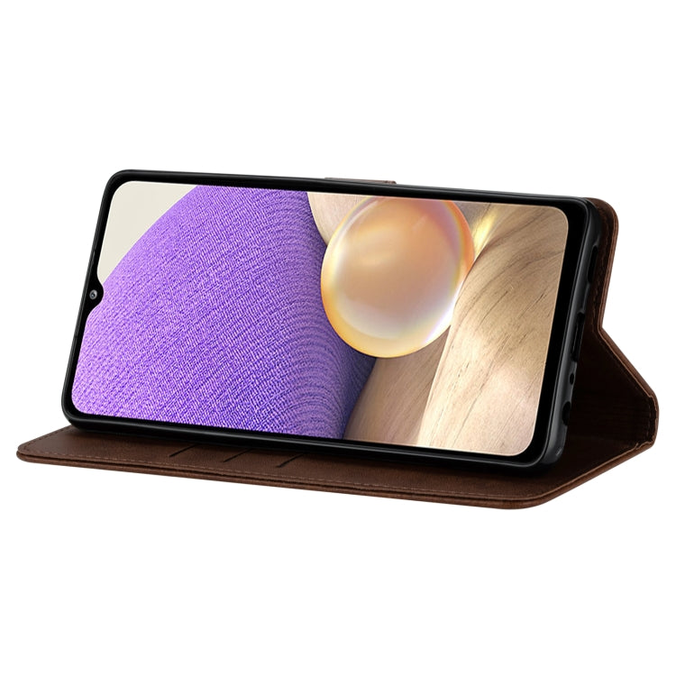 For Samsung Galaxy A32 5G GUSSIM Business Style Horizontal Flip Leather Case with Holder & Card Slots & Wallet
