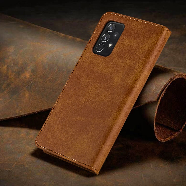 For Samsung Galaxy A72 5G/4G GUSSIM Business Style Horizontal Flip Leather Case with Holder & Card Slots & Wallet