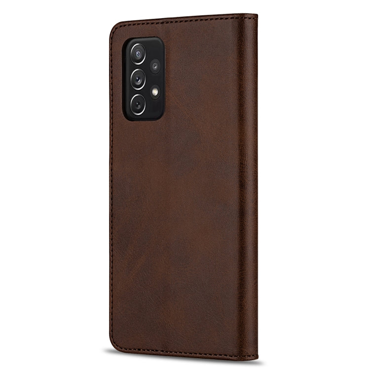 For Samsung Galaxy A72 5G/4G GUSSIM Business Style Horizontal Flip Leather Case with Holder & Card Slots & Wallet