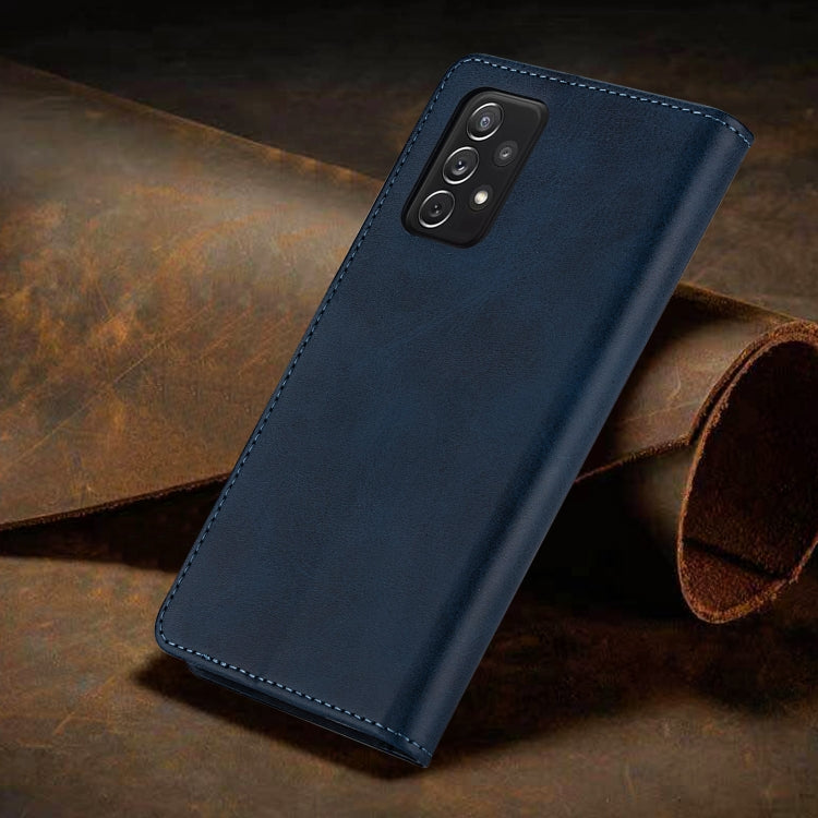 For Samsung Galaxy A72 5G/4G GUSSIM Business Style Horizontal Flip Leather Case with Holder & Card Slots & Wallet