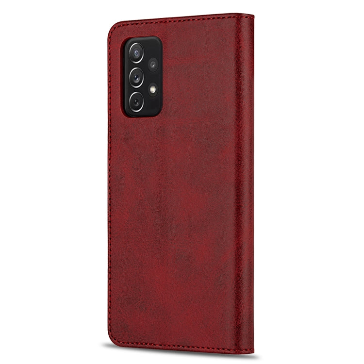 For Samsung Galaxy A72 5G/4G GUSSIM Business Style Horizontal Flip Leather Case with Holder & Card Slots & Wallet