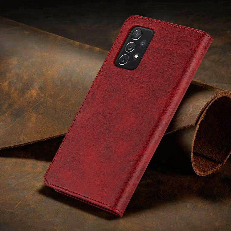 For Samsung Galaxy A72 5G/4G GUSSIM Business Style Horizontal Flip Leather Case with Holder & Card Slots & Wallet