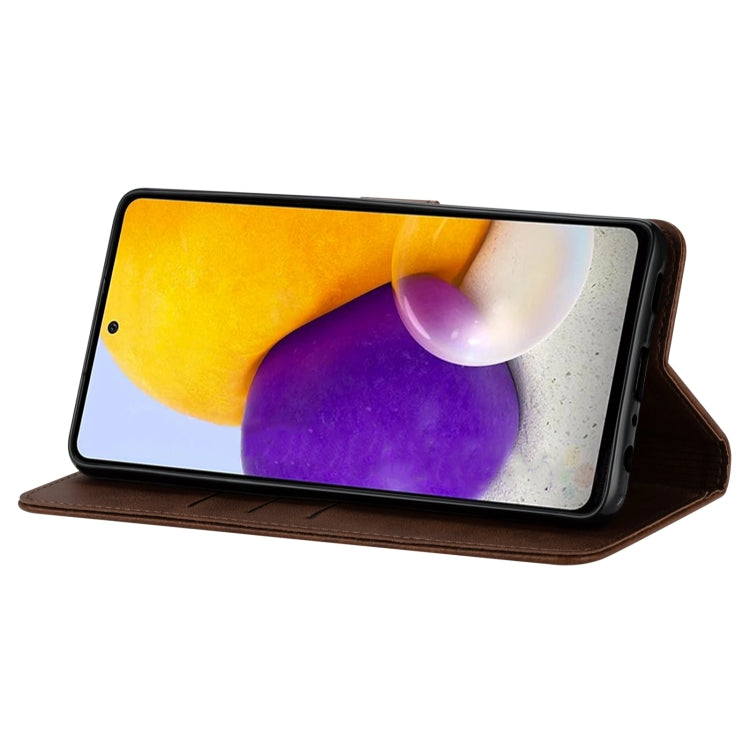 For Samsung Galaxy A52 5G/4G GUSSIM Business Style Horizontal Flip Leather Case with Holder & Card Slots & Wallet