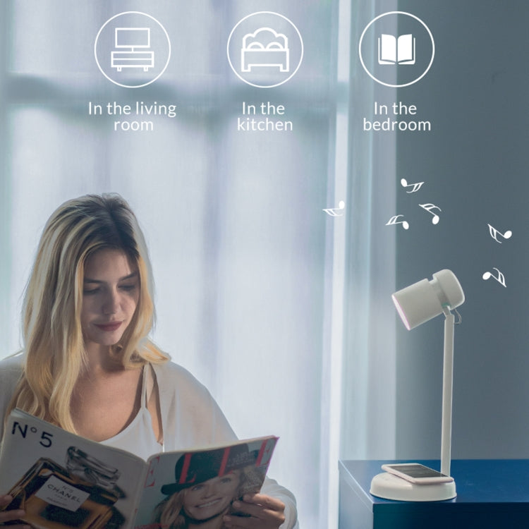 3 In 1 Multi-function Reading Lamp with Bluetooth Speaker & Wireless Charger