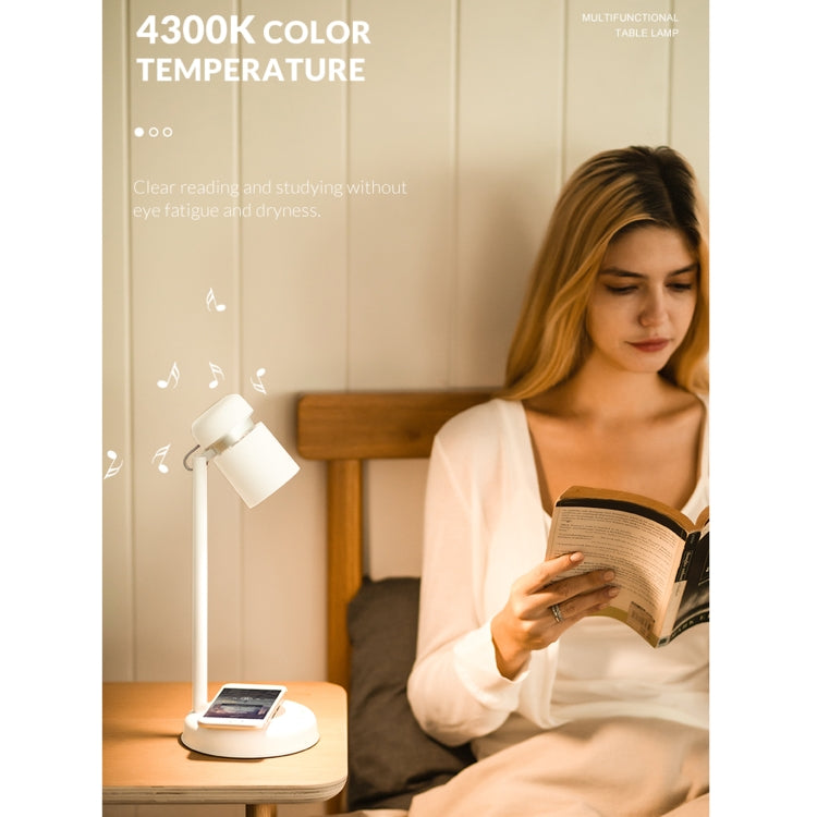 3 In 1 Multi-function Reading Lamp with Bluetooth Speaker & Wireless Charger