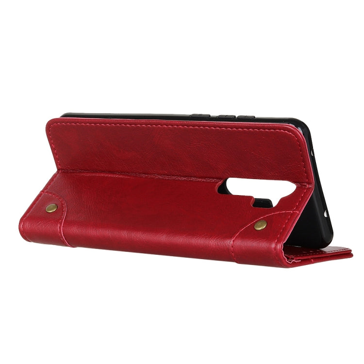 For OPPO A9 (2020) Copper Buckle Nappa Texture Horizontal Flip Leather Case with Holder & Card Slots & Wallet