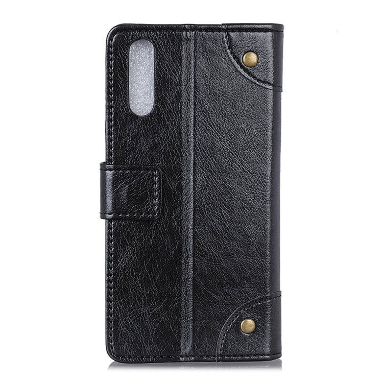 For Galaxy A70s Copper Buckle Nappa Texture Horizontal Flip Leather Case with Holder & Card Slots & Wallet