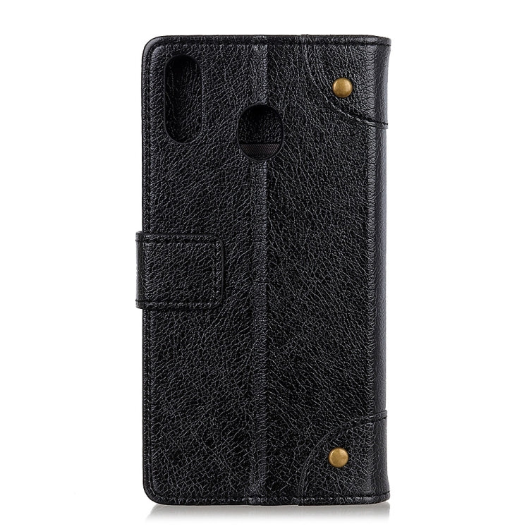 For Galaxy M10s Copper Buckle Nappa Texture Horizontal Flip Leather Case with Holder & Card Slots & Wallet