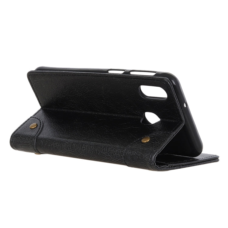 For Galaxy M10s Copper Buckle Nappa Texture Horizontal Flip Leather Case with Holder & Card Slots & Wallet