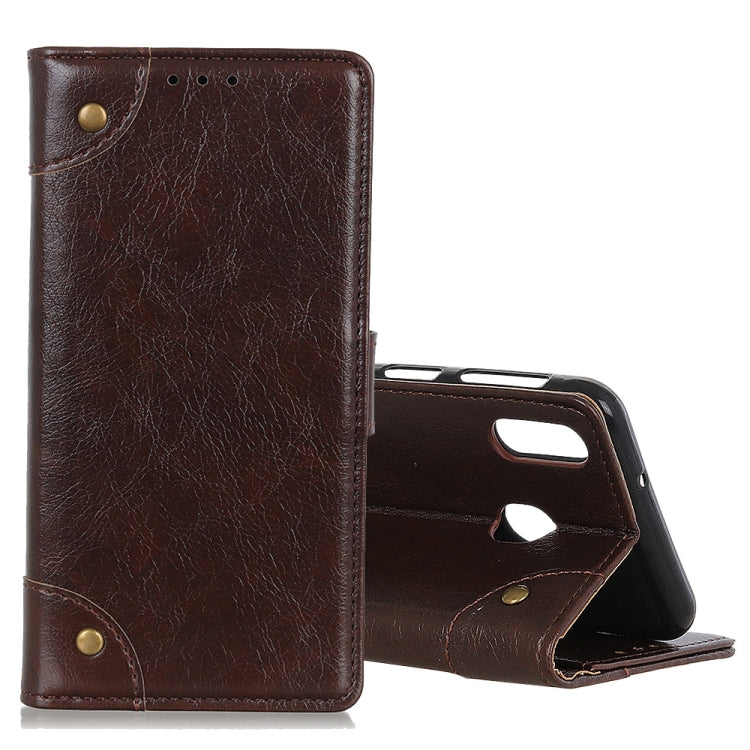 For Galaxy M10s Copper Buckle Nappa Texture Horizontal Flip Leather Case with Holder & Card Slots & Wallet