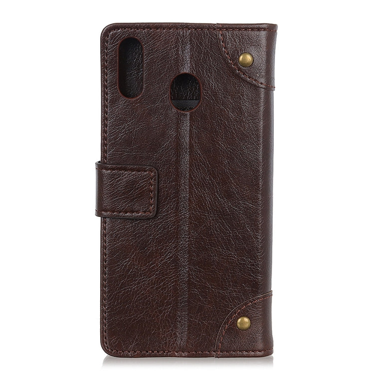 For Galaxy M10s Copper Buckle Nappa Texture Horizontal Flip Leather Case with Holder & Card Slots & Wallet
