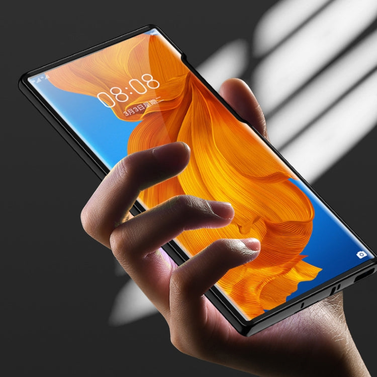 For Huawei Mate Xs Ultra Slim Double Sides Magnetic Adsorption Angular Frame Tempered Glass Magnet Flip Case