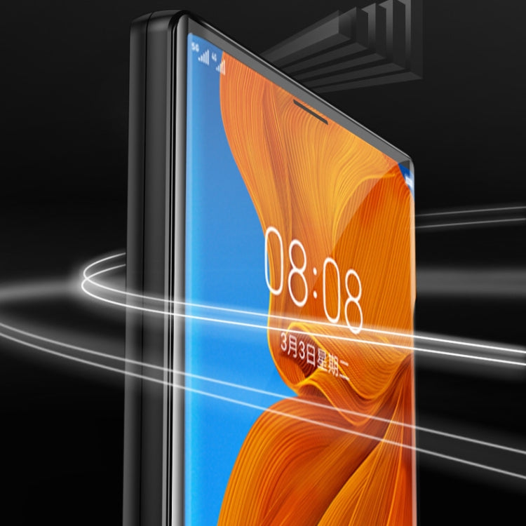 For Huawei Mate Xs Ultra Slim Double Sides Magnetic Adsorption Angular Frame Tempered Glass Magnet Flip Case