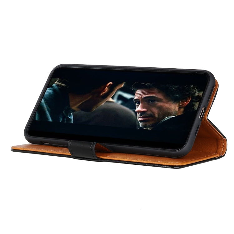 For OPPO Realme GT 5G 3-Color Pearl Texture Magnetic Buckle Horizontal Flip PU Leather Case with Card Slots & Wallet & Holder