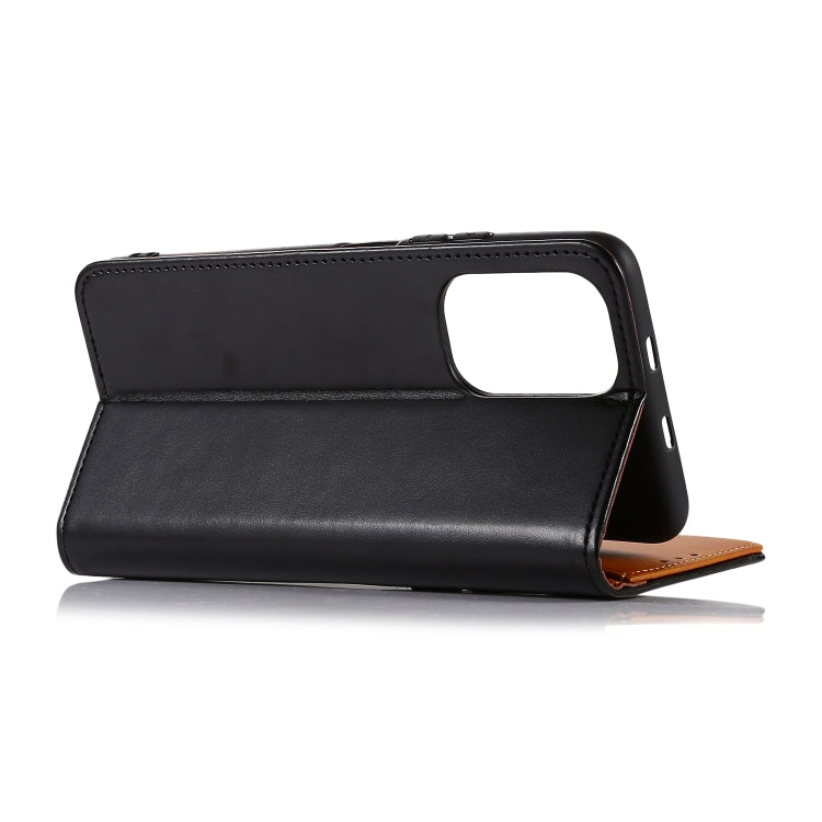 For OPPO Realme V11 5G 3-Color Pearl Texture Magnetic Buckle Horizontal Flip PU Leather Case with Card Slots & Wallet & Holder