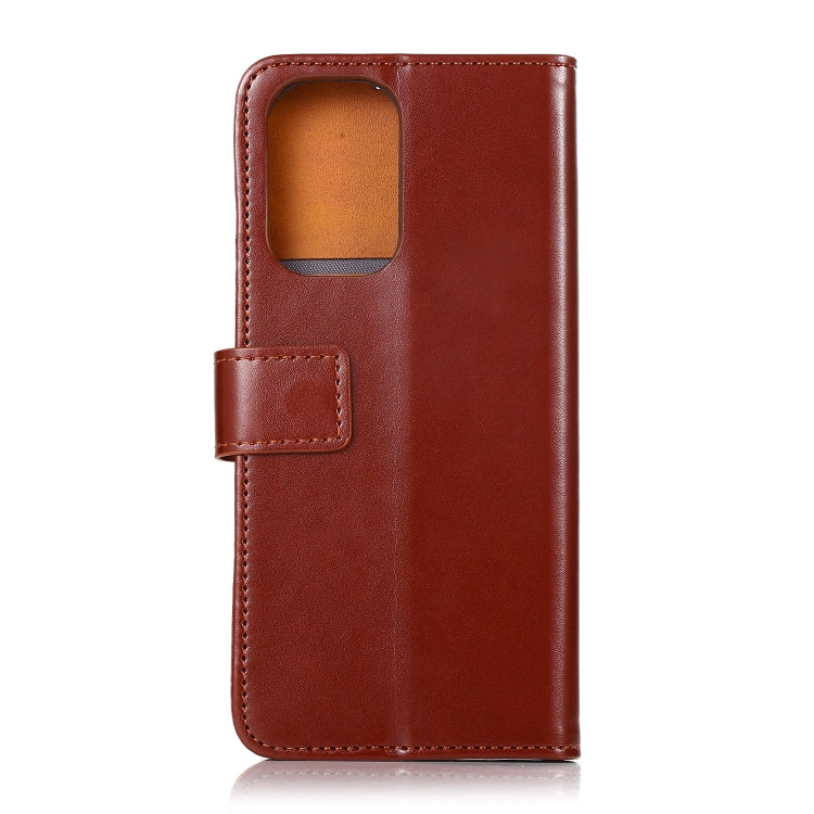 For OPPO Realme V11 5G 3-Color Pearl Texture Magnetic Buckle Horizontal Flip PU Leather Case with Card Slots & Wallet & Holder