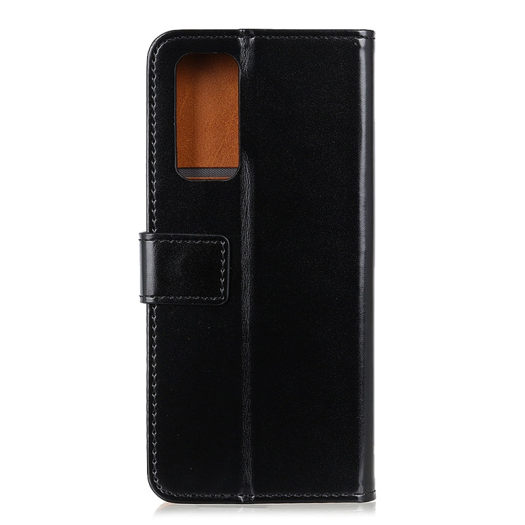 For OPPO Realme V15 5G 3-Color Pearl Texture Magnetic Buckle Horizontal Flip PU Leather Case with Card Slots & Wallet & Holder