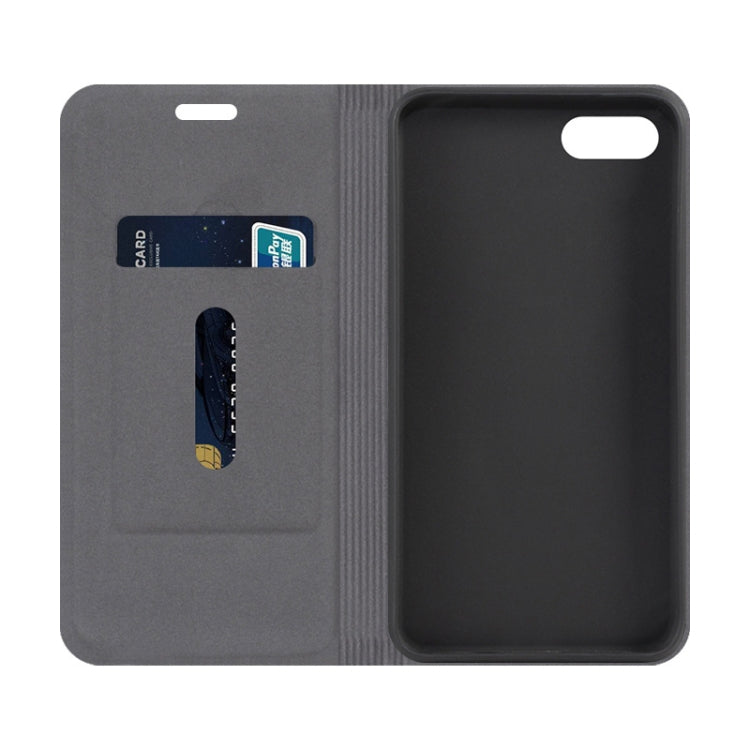 For Asus Zenfone 4 Max ZC554KL Canvas Three-color Stitching Business Horizontal Flip Leather Case with Holder & Card Slot