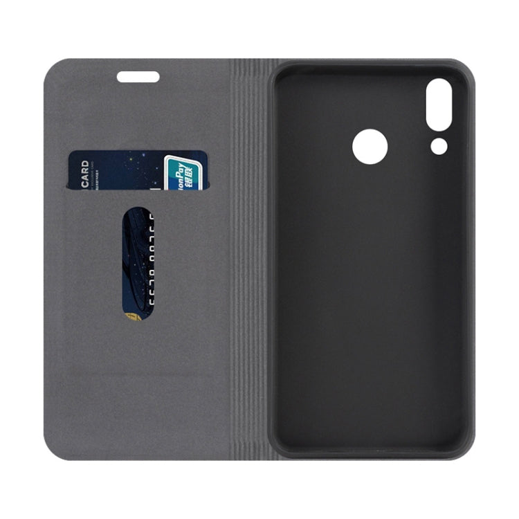 For Asus Zenfone 5 ZE620KL Canvas Three-color Stitching Business Horizontal Flip Leather Case with Holder & Card Slot