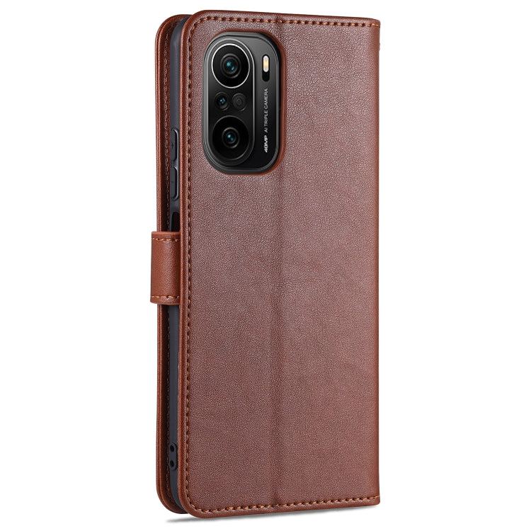 For Xiaomi Redmi K40 AZNS Sheepskin Texture Horizontal Flip Leather Case with Holder & Card Slots & Wallet