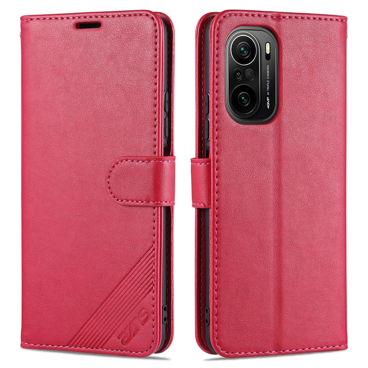 For Xiaomi Redmi K40 AZNS Sheepskin Texture Horizontal Flip Leather Case with Holder & Card Slots & Wallet