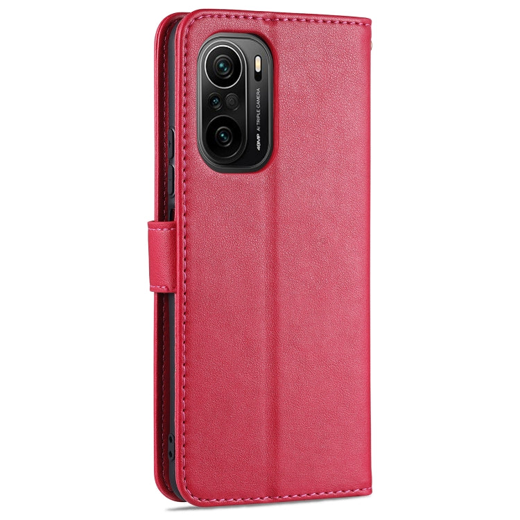 For Xiaomi Redmi K40 AZNS Sheepskin Texture Horizontal Flip Leather Case with Holder & Card Slots & Wallet